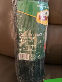 14” rolled green fencing