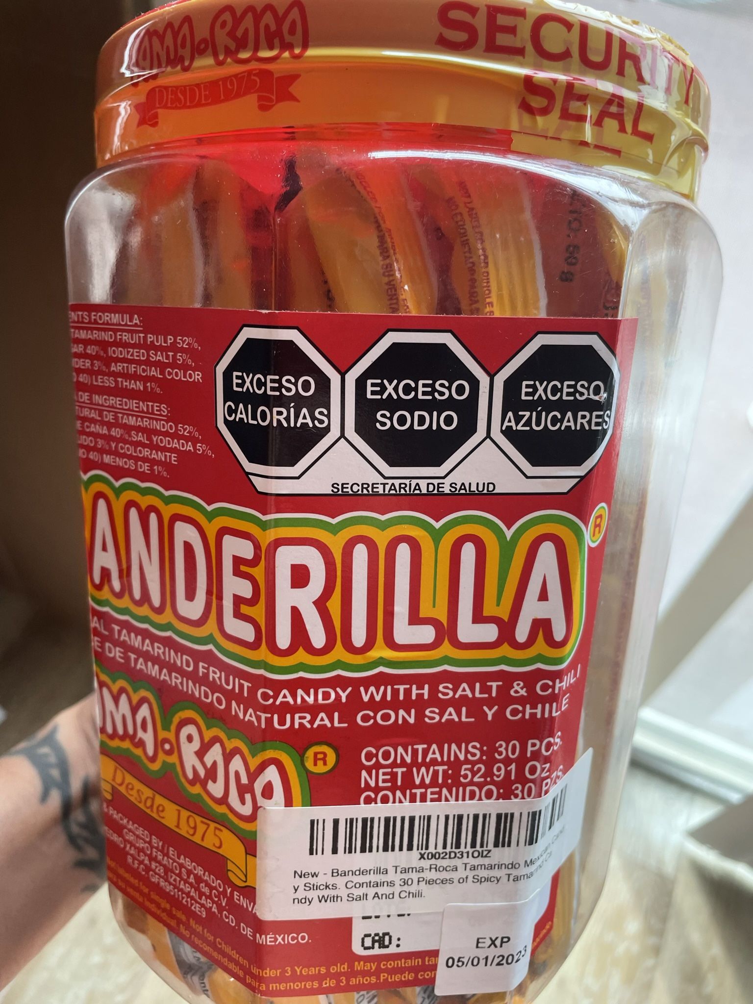 brand new mexican tamarind candy straws 30pc
