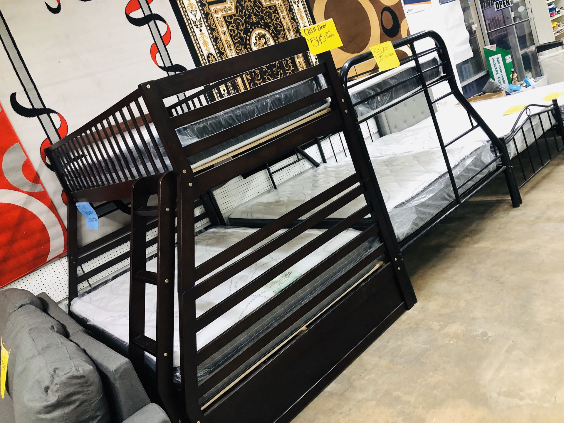 Kids bunk beds with matress brand new delivery 🚚 available