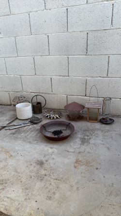 Bird Feeder Chimes Bird Bath Plant Pot