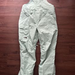 New The North Face Turquoise Overall Bib Sz 1XWasabi Dry Vent Ski Snow Womans Long