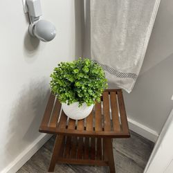 Bathroom Table / Stool Wood 