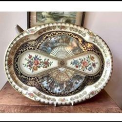 Large England Daher Tray Enamelware 