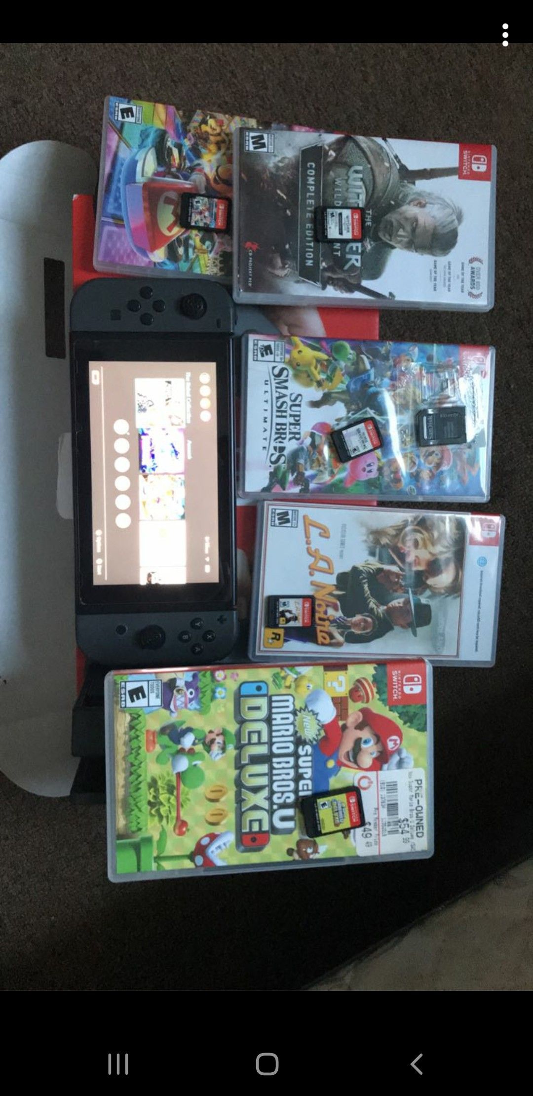 Nintendo switch w games