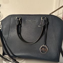 Navy Blue MK Purse 