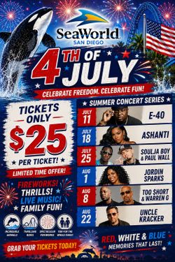 SeaWorld San Diego Tickets for Sale – Save $$ Compared to Gate Prices!