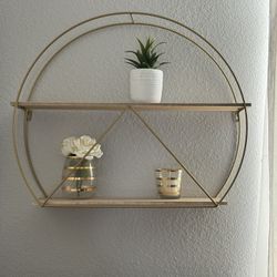 Boho Gold 2-Shelf Organizer