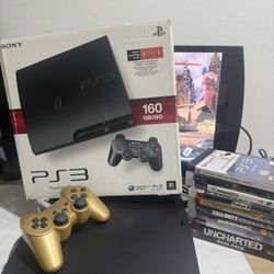 PS3 PLAYSTATION 3 IN BOX BUNDLE TESTED WORKING