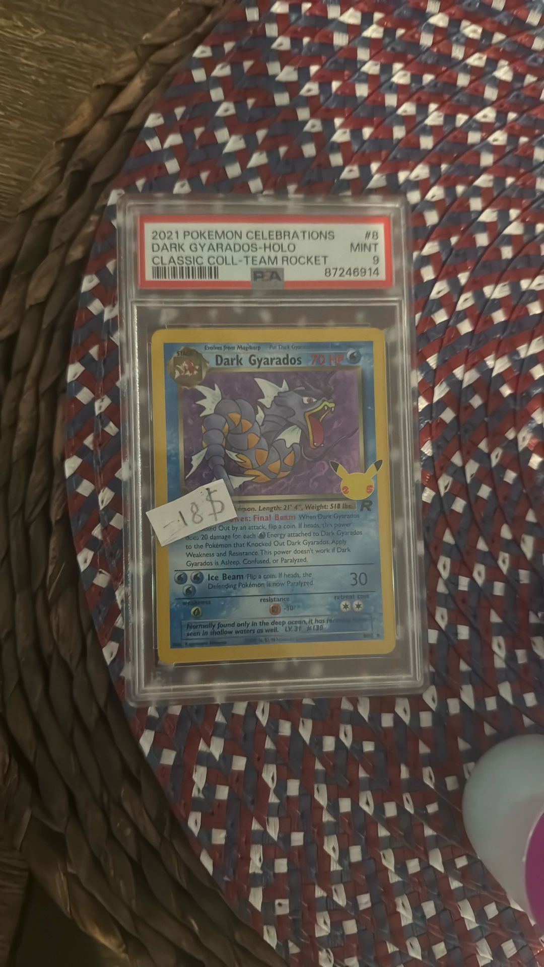 Dark Gyarados 25Th Anniversary Grade 9