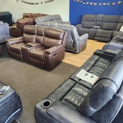 Brand NEW Reclining Sets Or Sectionals In Stock To Take Home Today!