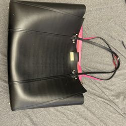 Black and Pink Tote Bag Kate Spade