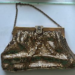 Vintage Gold Chain Mail Evening Bag