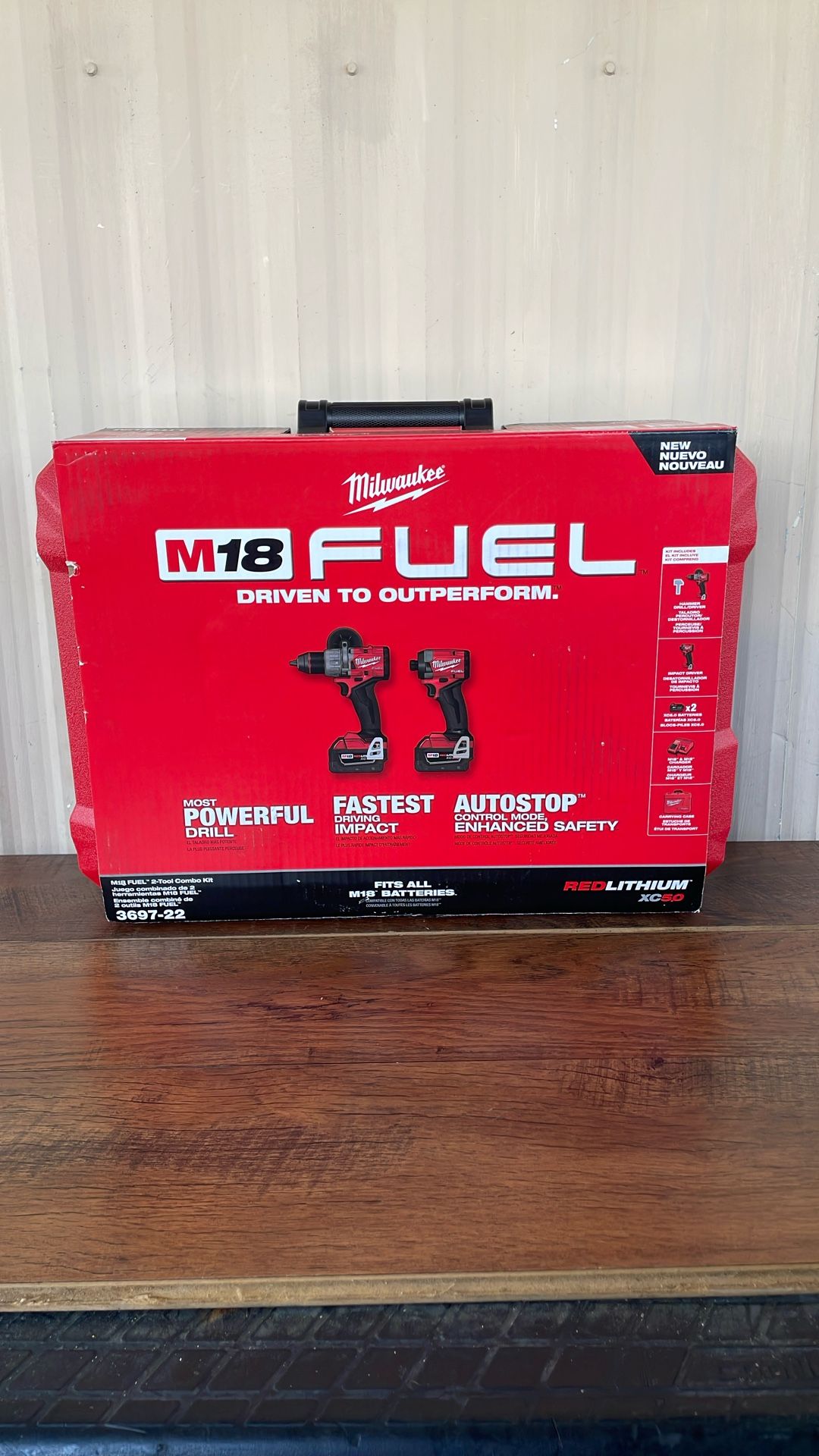 M18 FUEL 18V Lithium-Ion Brushless Cordless Hammer Drill and Impact Driver Combo Kit (2-Tool) with 2 Batteries