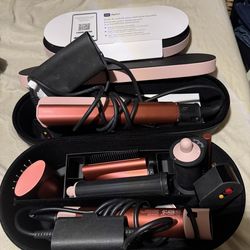 Dyson Strawberry Bronze/Pink Blush Air Wrap Styler and Straightener