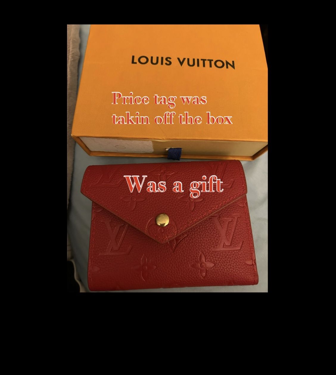 Red Louis Vuitton Wallet
