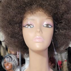 NCW013-New Afro#4, Synthetic Full Cap Afro Wig.