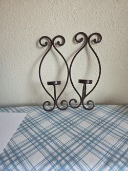 TWO WALL SCONCES