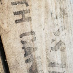 Drug store glass antique wood shipping crate