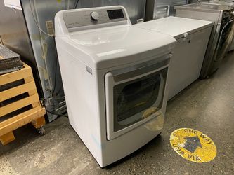 LG 7.3 cu. ft. Front Load Electric Dryer Model #DLE7300WE