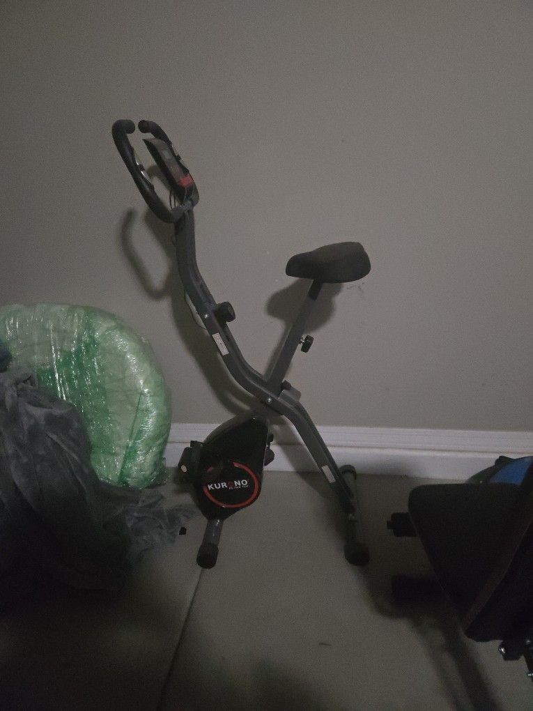 Kurono Stationary Exercise Bike for Home Workout Folding Indoor Cycling Bike