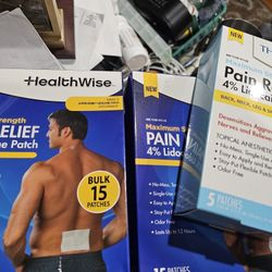 3  box of Total 35 patches 4% Lidocaine Pain Relief Patch, Maximum Strength, 25-Count, 3.93” X 5.51”