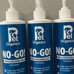 Pet Potty Pee Training Spray. 4 Bottles. No Go Spray