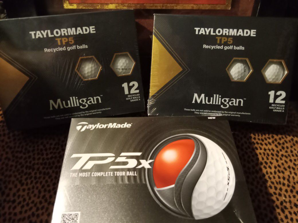 TAYLORMADE TP5X  GOLFBALLS 3 Boxes Of 12