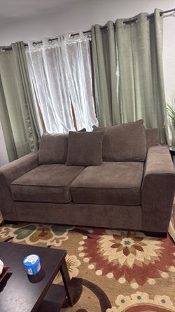 Gray Living Room Set – 2 Large Sofas