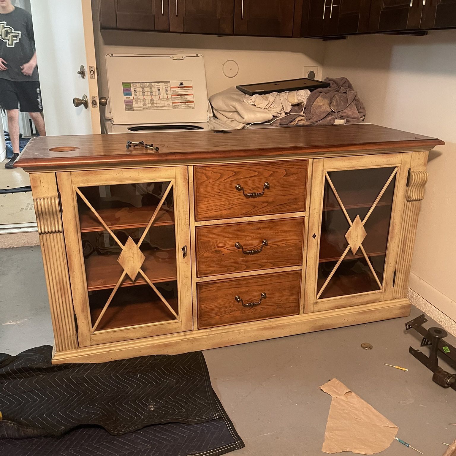Large TV Wood Console Table - ONLY $55