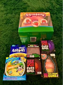 6 Needoh, Sunny Days, & Crazy Aaron’s Lot Squishy Toy