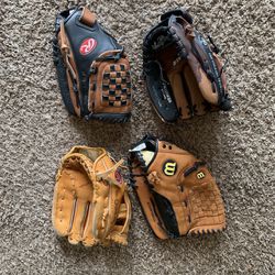 Adult And Youth Baseball Or Softball Gloves Available 