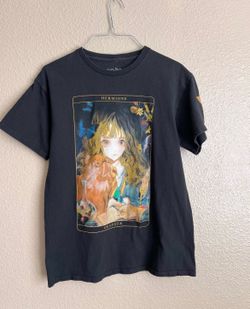 Harry Potter Hermione Granger Crew Neck Short Sleeve M Black Anime CAT T Shirt