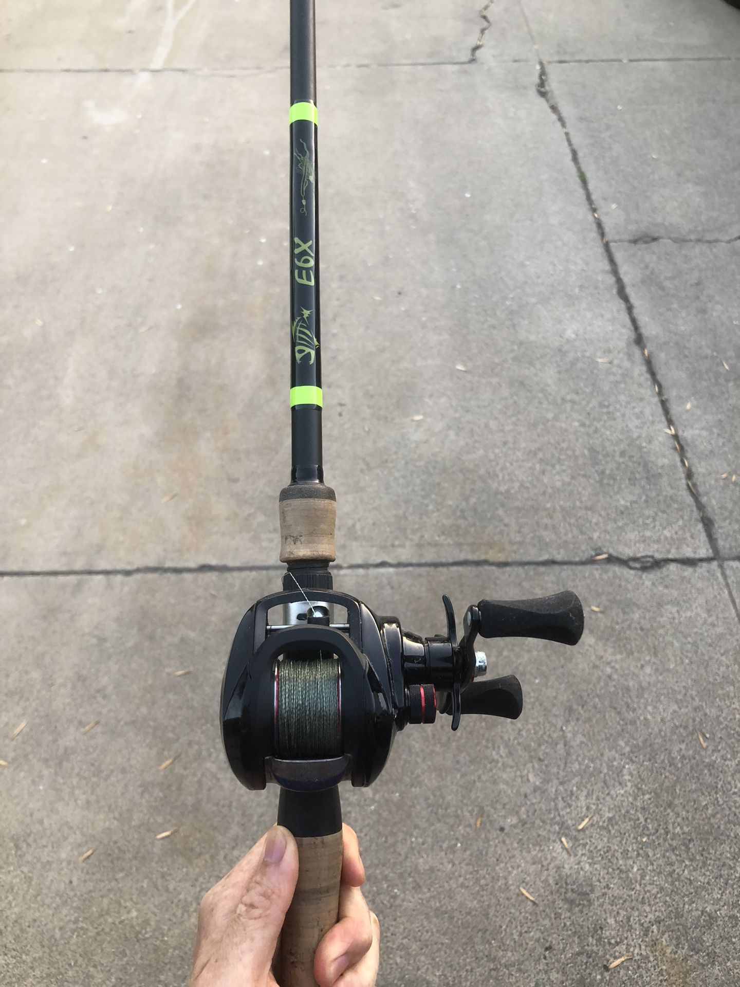 Fishing Reel And Rod With Line