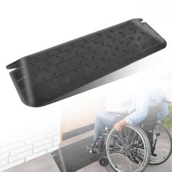 Threshold Ramp 2" Rise, Rubber Wheelchair Ramps for Home Doorway, 2200 lbs Load Capacity, Anti-Slip Curb Ramp