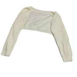 cream knitted long sleeve cardigan