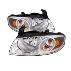 Headlights Left & Right Assemblies Fits 2004-2006 Nissan Sentra 
