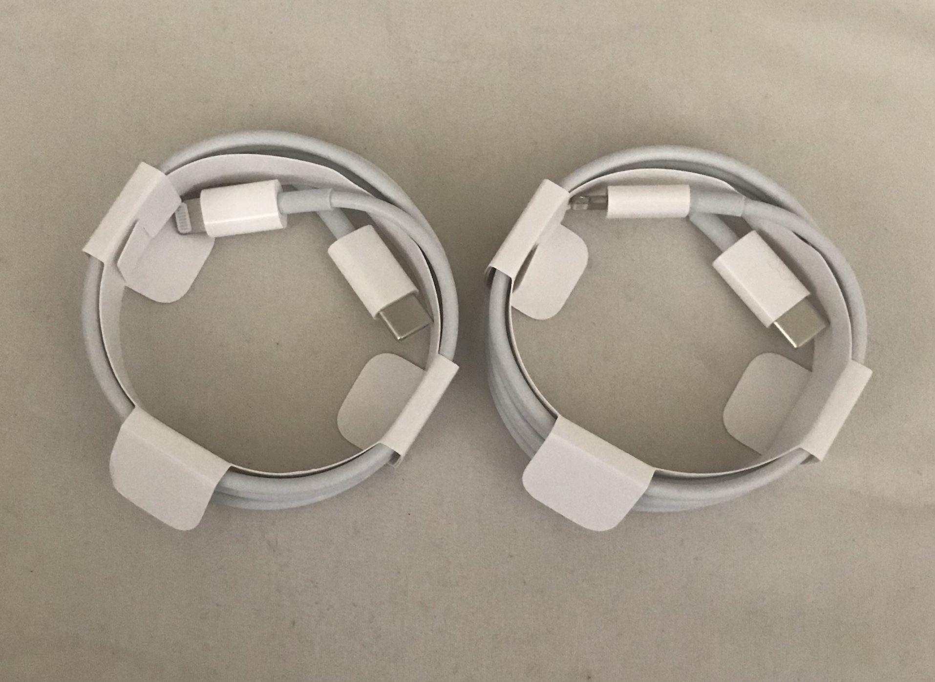 2X Apple Oem 8 Pin Lightning To USB-C 3ft Chargers - for Apple iPad iPad iPhone 5 6 7 8 X 11 12 13 14 Plus Pro Max