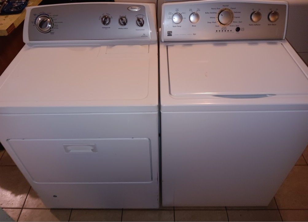 Kenmore Washer And Whirlpool Gas Dryer