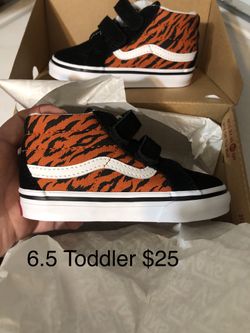 Toddler Vans 6.5 Tiger print