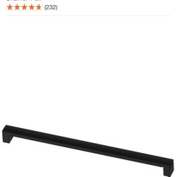 Liberty Simply Geometric 12 in. (305mm) Center-to-Center Matte Black Drawer Pull