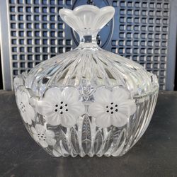 Vintage Lead Crystal Candy Dish