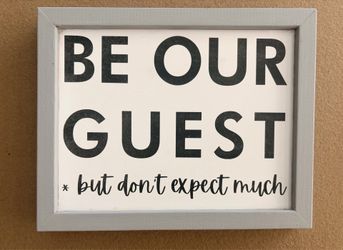Be Our Guest Home Accent