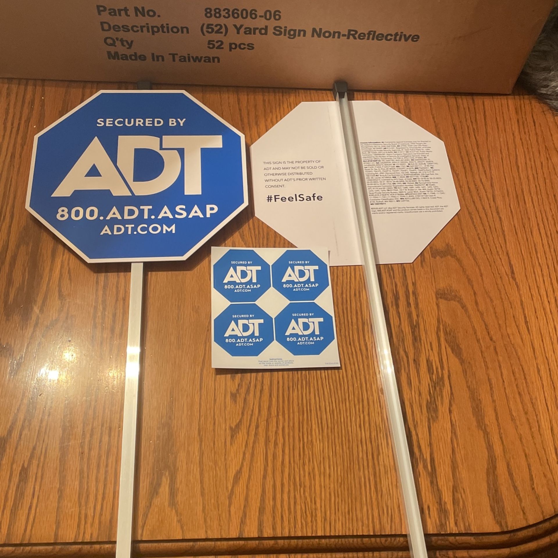 Genuine Adt Yard Signs And Stickers 1 Sign $20 for Sale in Itasca, IL ...