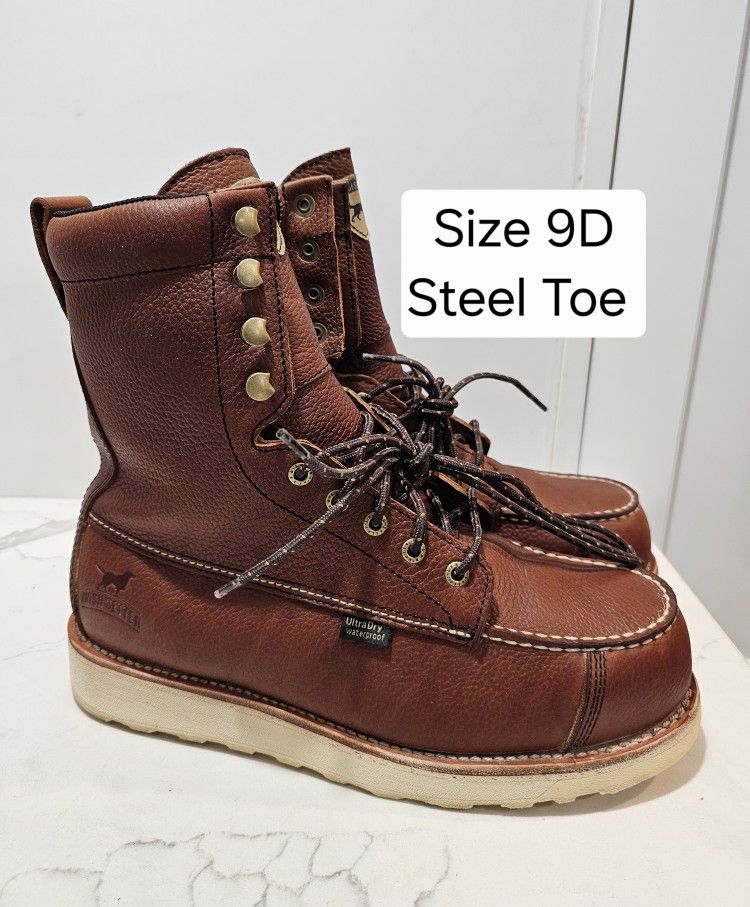 Red Wings Irish Setter Safety Toe Work Boots Size 9D