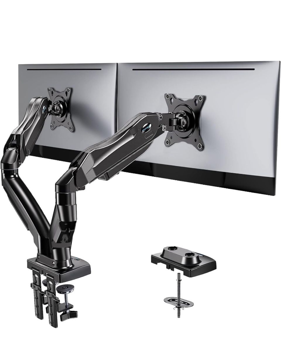 HUANUO Dual Monitor Stand - Full Adjustable Monitor Desk Mount