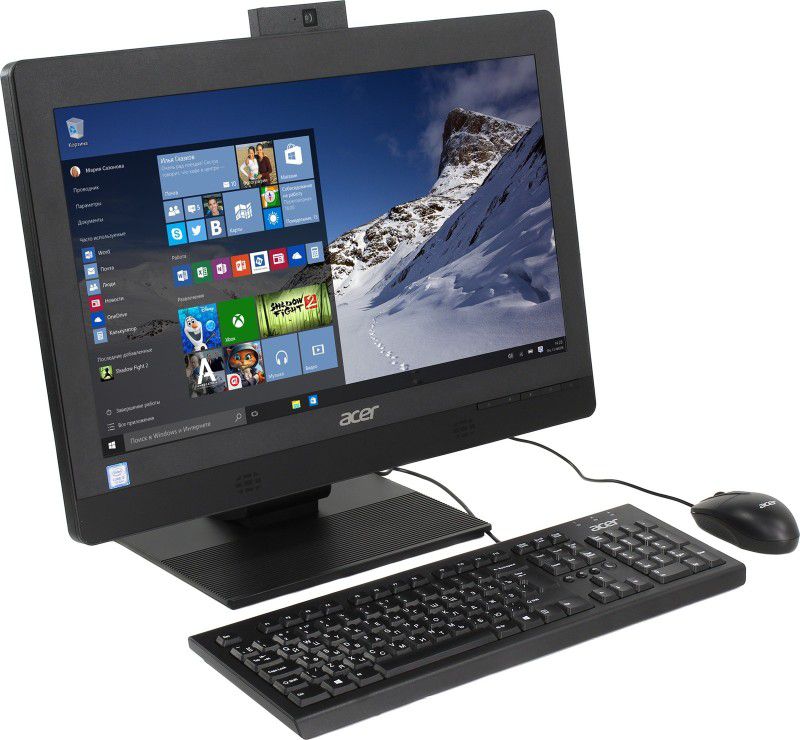 Acer 22 Inch Pro Grade All In One PC Intel Duo Core 3.9 Ghz CPU 8 GB Ram 1000 GB HD DVDRW Webcam HDMI Wi-Fi Bluetooth Windows 10 Professional