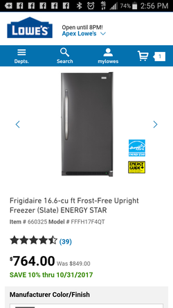 Brand new with warranty upright freezer