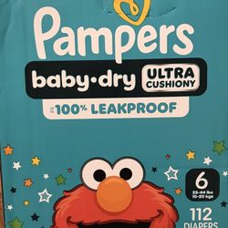 Pampers Baby Dry Size 6/112 Diapers 