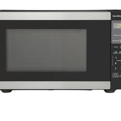Hamilton Beach 0.9 Cu ft Countertop Microwave Oven, 900 Watts, Stainless Steel