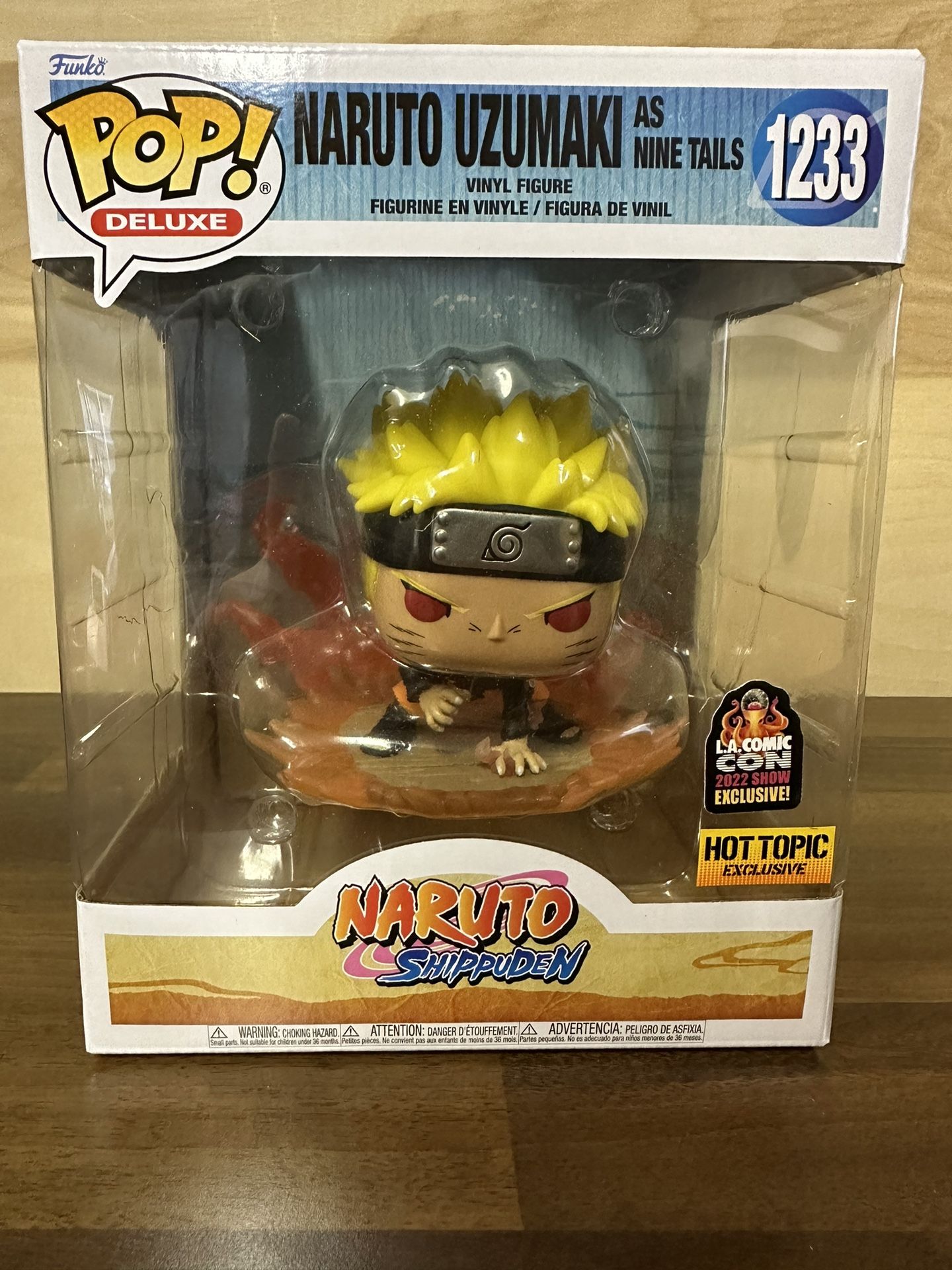Funko POP! Naruto Uzumaki As Nine Tails #1233 LA. Comic Con Exclusive/ Hot Topic Exclusive